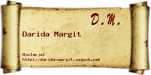 Darida Margit névjegykártya